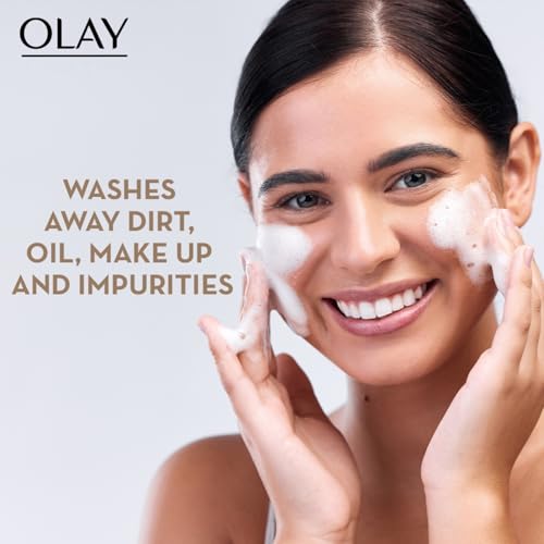 Olay Total Effects Cleanser,With Salicylic Acid & Exfoliating Silica Beads,Throughly Cleanse & Exfoliate Skin For Glowing,Younger Looking Skin,Suitable For Normal,Dry,Oily & Combination Skin,100 Gm - Image 3
