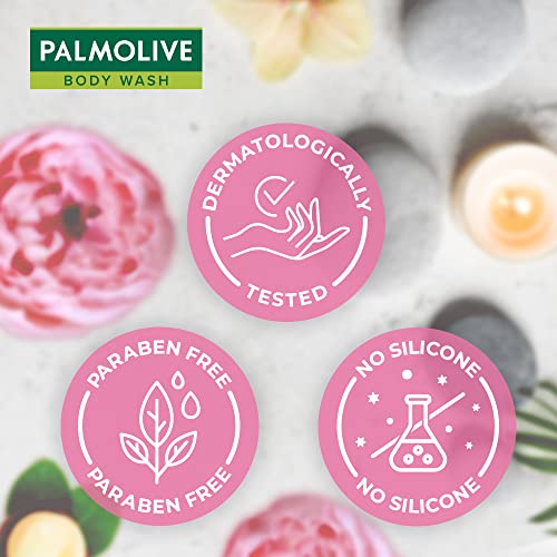 Palmolive Luminous Oil Invigorating Body Wash, 750ml Pump Bottle, 100% Natural Macadamia Oil & Peony Extracts For Everyday Freshness & Radiant Skin, PH Balanced Bodywash, Free Of Parabens And Silicones - Image 6