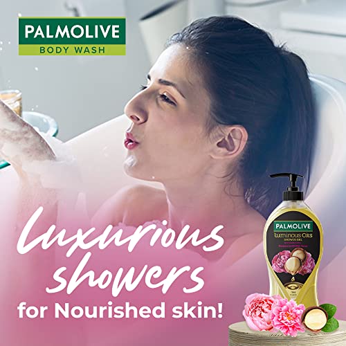 Palmolive Luminous Oil Invigorating Body Wash, 750ml Pump Bottle, 100% Natural Macadamia Oil & Peony Extracts For Everyday Freshness & Radiant Skin, PH Balanced Bodywash, Free Of Parabens And Silicones - Image 7