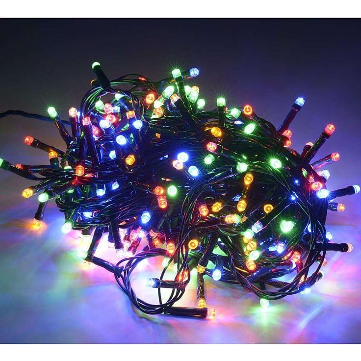 Desidiya ® Plastic 12 Meter LED Decorative String Fairy Rice Lights for Home Decoration Indoor and Outdoor Decoration Lights, Festival, Party, Garden, Wedding (Multicolor)(Pack of 1) - Image 3