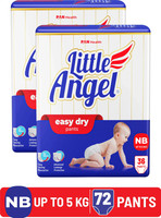 Little Angel Easy Dry Diaper Pants with 12 hrs absorption 36 Count/Pack,Pack of 2,Upto 5 Kgs - New Born(72 Pieces) - Image 3