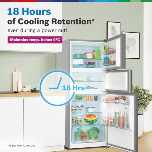 Bosch MaxFlex Convert 302L 3 Star Inverter Frost Free Triple Door Refrigerator (CMC33S03NI, 8-in-1 Convertible, UV Protected Body Shield, VitaFresh Technology, Adaptive UI, Shiny Silver) - Image 7