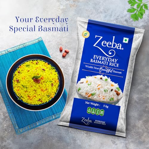 Zeeba Everyday Basmati Rice 5 Kg, Perfect for Everyday Cooking (Cooked length upto 14mm*) - Image 5