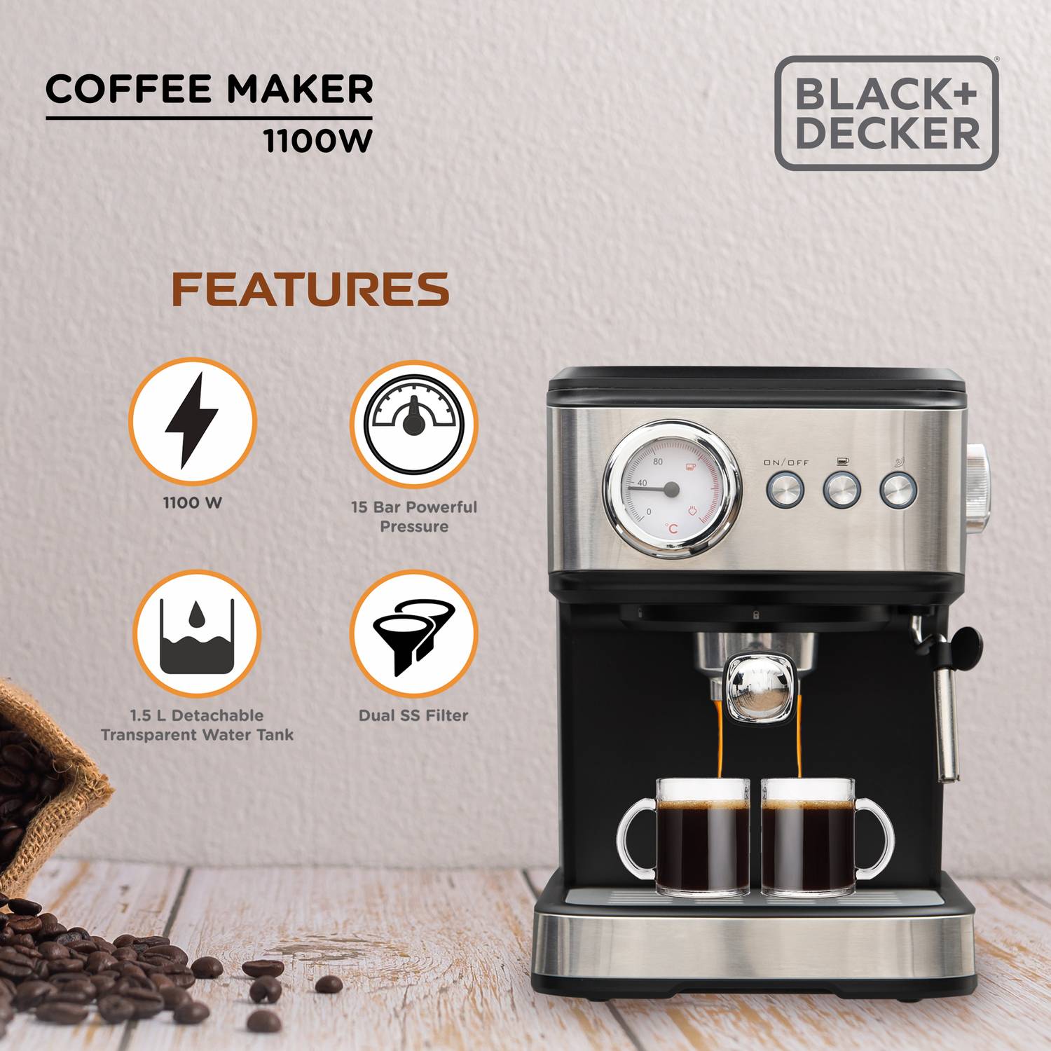 Black & Decker Black & Decker 16002410 10 Cups Coffee Maker - Image 4