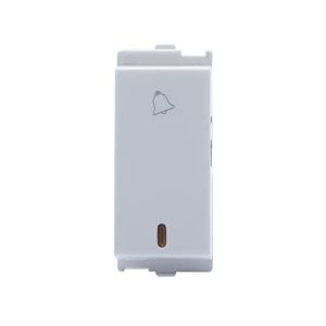 Wipro Northwest Venia 6A Bell Push With Indicator, White (pack of 10)