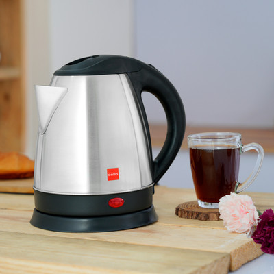 cello Quick Boil - Lifestyle Electric Kettle(1.5 L, Silver & Black) - Image 2
