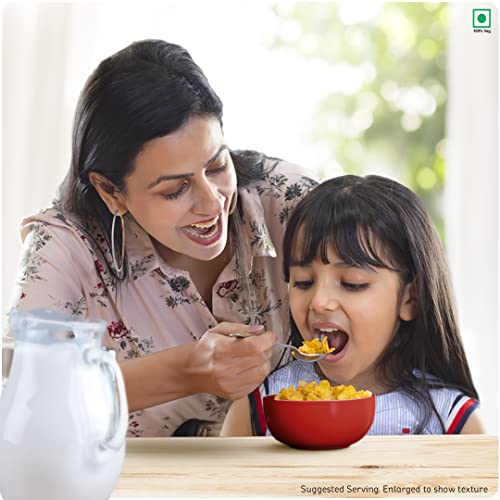 Kellogg's Corn Flakes Real Almond Honey 1kg | High in Iron, Vitamin B1, B2, B3, B6 & C | Naturally Cholesterol Free | Corn Flakes, Breakfast Cereal - Image 7