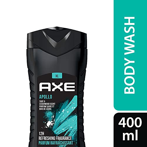 Axe Apollo 3 In 1 Body, Face & Hair Wash For Men, Long-Lasting Refreshing Sage & Cedarwood Fragrance For Upto 12Hrs, Natural Origin Ingredients, Removes Odor & Bacteria, No Parabens, 400ml - Image 2