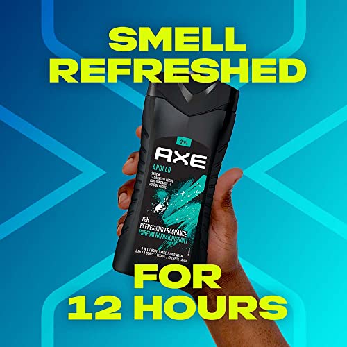 Axe Apollo 3 In 1 Body, Face & Hair Wash for Men, Long-Lasting Refreshing Sage & Cedarwood Fragrance for Up To 12hrs, Natural Origin Ingredients, No Parabens, Dermatologically Tested, 250ml - Image 5