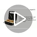SOLARA Toaster Sandwich Maker Electric, 700 Watts Non Stick Bread Toaster 4 slices with Fixed Plates, Auto Cut Off, Easy Clean, Power Indicators, Compact Storage, Buckle Clip Handle - Aqua - Image 2