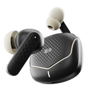 GOBOULT Z40 V2.0 with 70H Playtime, Quad Mic ENC, 45ms Low Latency, 13mm Bass, Legacy Continues, IPX5, BTv 5.4, TWS Truly Wireless in Ear Earbuds (Opal Black)