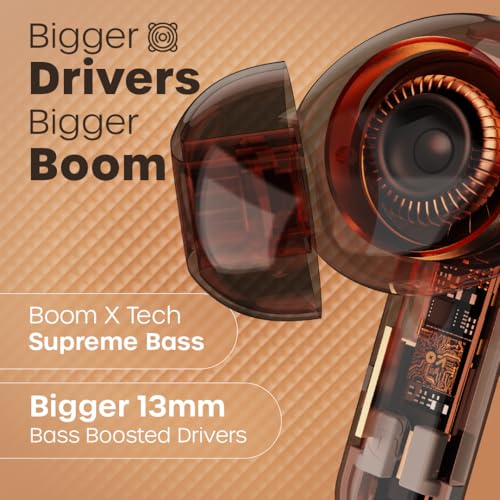 GOBOULT Z40 V2.0 with 70H Playtime, Quad Mic ENC, 45ms Low Latency, 13mm Bass, Legacy Continues, IPX5, BTv 5.4, TWS Truly Wireless in Ear Earbuds (Opal Black) - Image 7