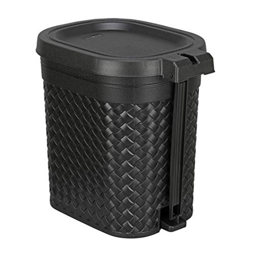 KOLORR Stitch 7 Liters Plastic Pedal Dustbin/Trash Can/Garbage Waste Bin with Lid for Home/Kitchen/Office/Bathroom & Washroom – Black - Image 3