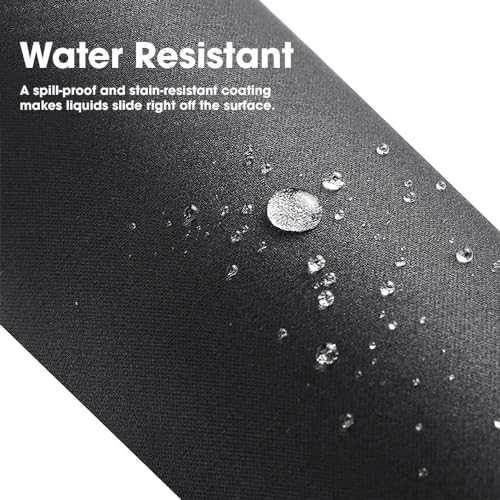 Sounce Mouse Pad Speed Type Mouse Pad with Antifray Stitched Embroidery Edges, Non-Slip Rubber Base Mousepad for Laptop PC (260mm x 210mm x 2mm) (Black) - Image 7