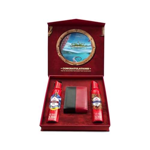 Old Spice Mantastic Adventures Giftbox | Original and Lionpride No Gas Deodorant Body Spray Perfume with Premium Wallet| 140ml each - Image 2