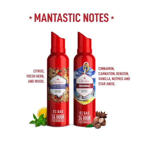 Old Spice Mantastic Adventures Giftbox | Original and Lionpride No Gas Deodorant Body Spray Perfume with Premium Wallet| 140ml each - Image 5