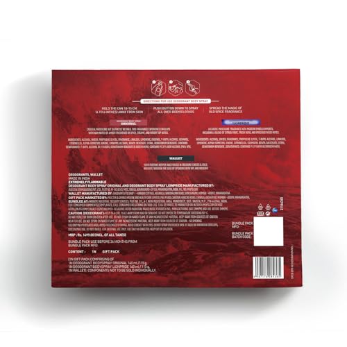 Old Spice Mantastic Adventures Giftbox | Original and Lionpride No Gas Deodorant Body Spray Perfume with Premium Wallet| 140ml each - Image 6