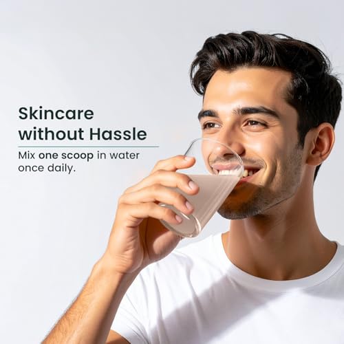 Neuherbs Collagen Supplement | Marine Skin Glow Collagen Peptides for Men & Women | With Hyaluronic Acid, Biotin, Vitamin C & E for Glowing & Youthful Skin | Litchi Flavour, 200g - Image 7