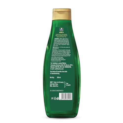Parachute Advansed Amla Hair Oil with Vitamin E | 500ml | Amla & Vitamin E | For All Hair Types - Image 2