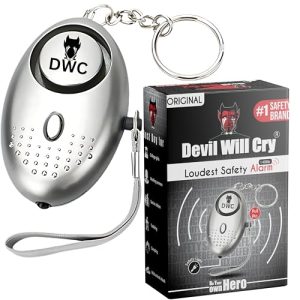 Devil Will Cry Defence Emergency Alarm in Keychain for Women Safety | Security Personal Protection Devices for Women, Girls, Kids & Elderly | SOS Alarm