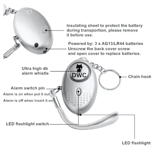 Devil Will Cry Defence Emergency Alarm in Keychain for Women Safety | Security Personal Protection Devices for Women, Girls, Kids & Elderly | SOS Alarm - Image 4