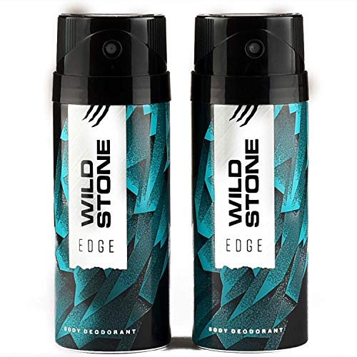 Wild Stone Edge Deodorants Body Spray for Men, Pack of 2 (150ml each)