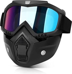 JAQUMA JAQUMA Goggle Mask Anti Scratch UV Protective Face & Eyewear Helmet Breath Guard