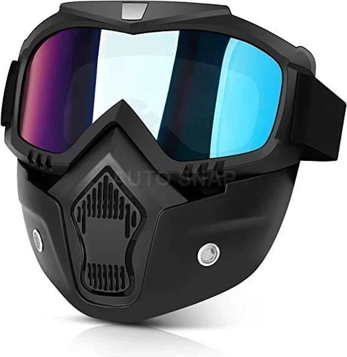 JAQUMA JAQUMA Goggle Mask Anti Scratch UV Protective Face & Eyewear Helmet Breath Guard