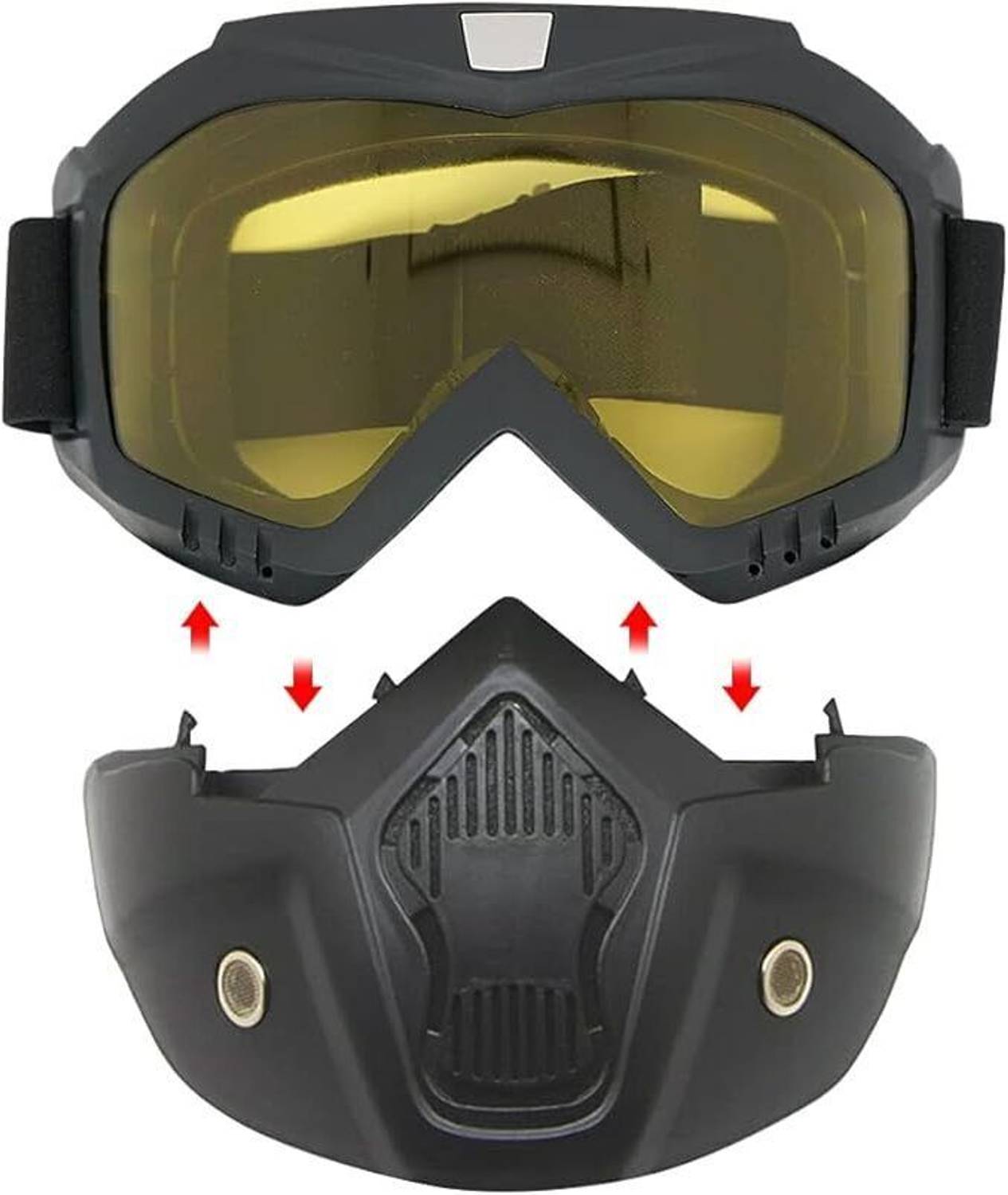 JAQUMA JAQUMA Goggle Mask Anti Scratch UV Protective Face & Eyewear Helmet Breath Guard - Image 4