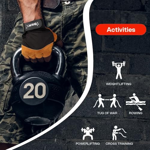 STAR X Punch Gym Gloves Brown for Men and Women - Image 4