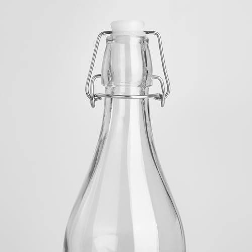 Home Centre - Glass Water Bottle with Stopper - 1L | Infinity Ardour | Transparent Bottle | Kitchen Container | Beverage Holder - Transparent - Image 6