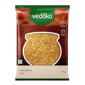 Amazon Brand - Vedaka Toor Dal (Arhar Dal) 5kg | Naturally Rich In Protein