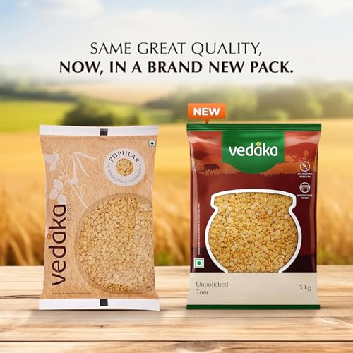 Amazon Brand - Vedaka Toor Dal (Arhar Dal) 5kg | Naturally Rich In Protein - Image 3