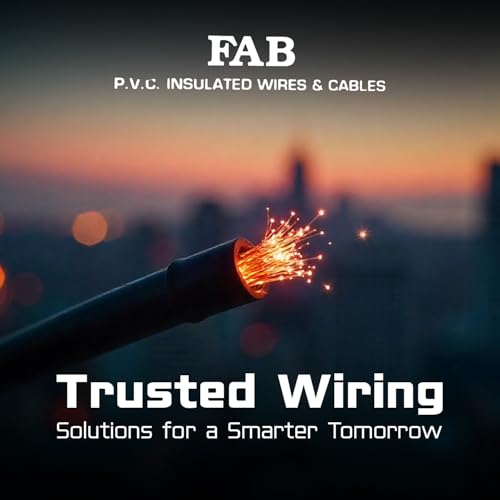 FAB P.V.C. INSULATED WIRES & CABLES | 2.5mm | 90m | FR PVC Insulated CCA Copper Wire | Single Core Multi-Strand House Wiring Cable | Gauge (10 No.) | Black - Image 2