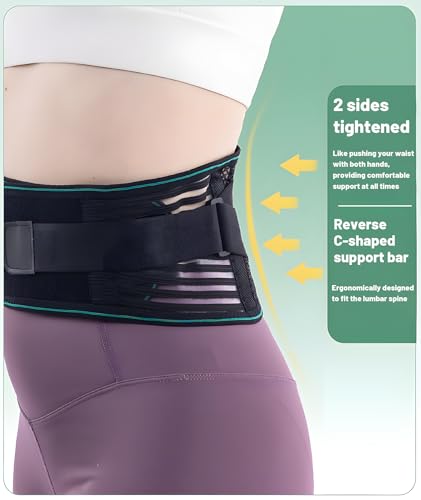 Back Pain Relief Belt for Women & Men, Adjustable Back Support Belt with Breathable Fabric, Posture Corrector for Herniated Disc & Sciatica, Lightweight Waist Belt for Daily Use - Image 4