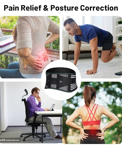 Back Pain Relief Belt for Women & Men, Adjustable Back Support Belt with Breathable Fabric, Posture Corrector for Herniated Disc & Sciatica, Lightweight Waist Belt for Daily Use - Image 6