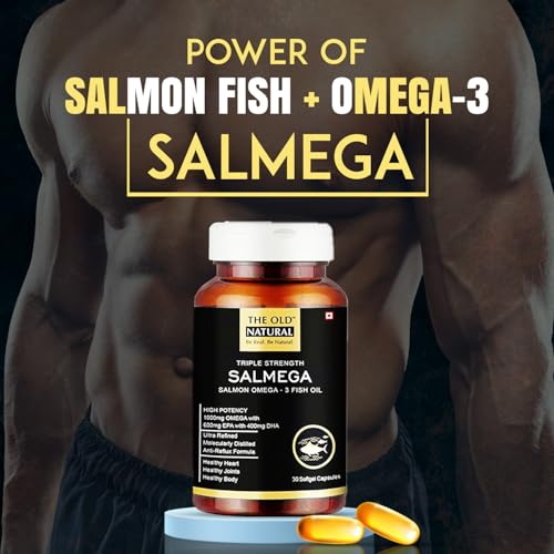 Salmega Triple Strength Salmon Omega-3 Fish Oil 1800Mg, 60 Softgels I High Potency 600Mg Epa & 400Mg Dha With Vitamin E I Ultra Refined, Anti Reflux Formula, Burp Free (Pack of 2 - 30 Softgels Each) - Image 6