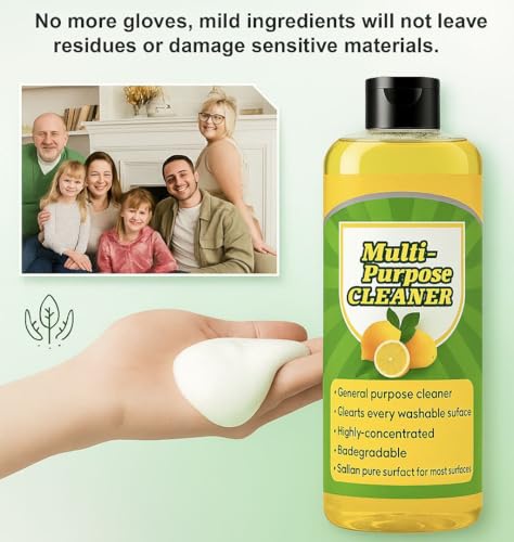 All Purpose Multifunctional concentrated cleansing lotion, Multifunctional Cleaner Liquid, Multipurpose Cleaning Cream, High-Performance Cleaning Agent for Kitchen & Bathroom (3) - Image 5