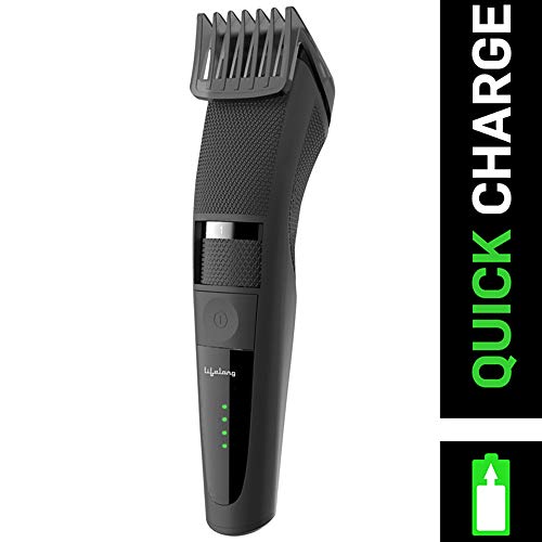 Lifelong Beard Trimmer for Men | Quick Charge (2 Hours) | Runtime: 60 Mins | 20 Length Settings | Cordless | USB Charging | 1 Year Warranty (LLPCM07) - Black - Image 3