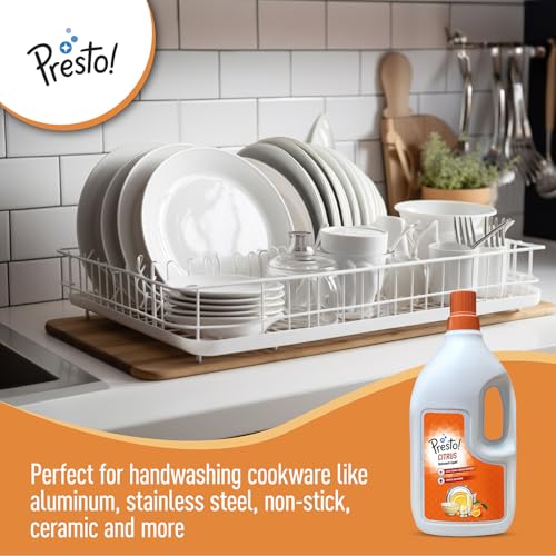 Amazon Brand - Presto! Citrus Dishwash Gel | 2 Litre | Cuts Tough Grease | Safe On Hands - Image 3