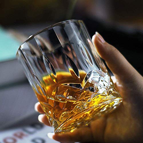 Premium Crystal Old Fashioned Whiskey Glasses, 300 ml, Set of 2, Transparent Tumblers, Perfect for Scotch, Bourbon, Wine, Cocktails, Gift for Whisky Lovers (2, Dukati 300ml) - Image 5