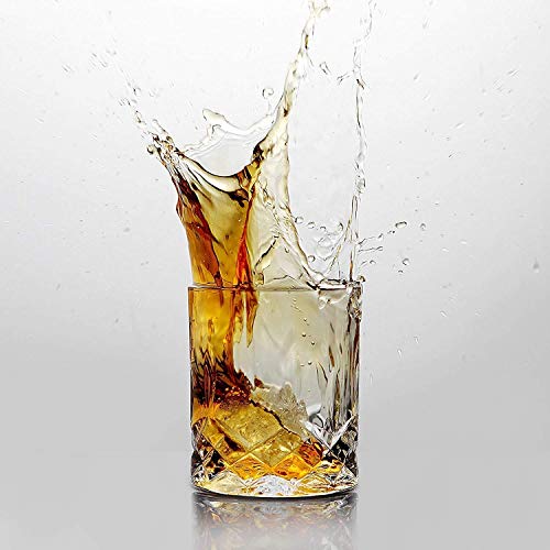 Premium Crystal Old Fashioned Whiskey Glasses, 300 ml, Set of 2, Transparent Tumblers, Perfect for Scotch, Bourbon, Wine, Cocktails, Gift for Whisky Lovers (2, Dukati 300ml) - Image 7