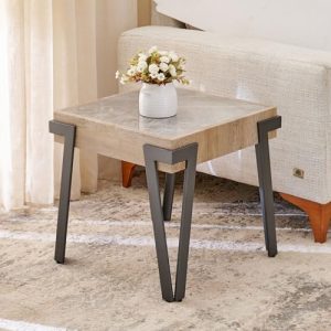 Home Centre Helios Julian Sintered Stone End Table - Grey