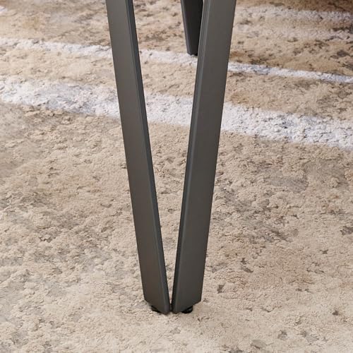 Home Centre Helios Julian Sintered Stone End Table - Grey - Image 4