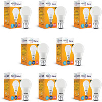 Wipro 10 W Basic Standard B22 LED Bulb(White, Pack of 8) - Image 3