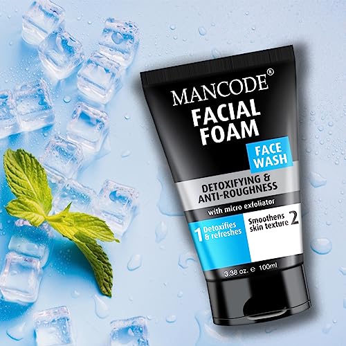 Mancode Detoxifying Face Wash for Men - Clear Skin, Oil Control, Acne Defense, Dark Spot Reduction, Pollution Protection - Pack of 3 | Men's Skincare 100ml X 3 - Image 5