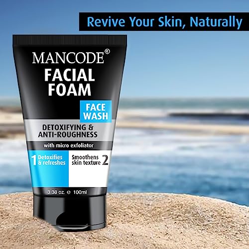 Mancode Detoxifying Face Wash for Men - Clear Skin, Oil Control, Acne Defense, Dark Spot Reduction, Pollution Protection - Pack of 3 | Men's Skincare 100ml X 3 - Image 7