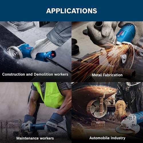 BOSCH Professional GWS 800 Angle Grinder | 800W Power | No-load Speed of 11000 RPM | Versatile Cutting and Grinding Tool | M10 Grinding Spindle Thread | 100 mm Disc | 1 Year Warranty - Image 7