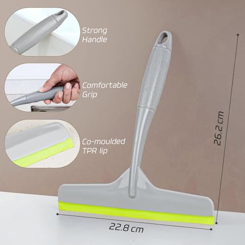 Premium Kitchen Platform Wiper for Slab, Sink & Tiles | Multi-Surface Water Wiper for Bathroom Glass, Mirrors, Windows & Countertops | Ergonomic Handle Cleaning Wiper with TPE Blade for Home Use - Image 2