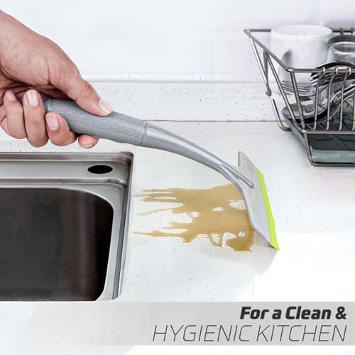 Premium Kitchen Platform Wiper for Slab, Sink & Tiles | Multi-Surface Water Wiper for Bathroom Glass, Mirrors, Windows & Countertops | Ergonomic Handle Cleaning Wiper with TPE Blade for Home Use - Image 3